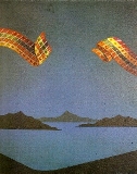 C&eacute;sar Romero. “Dois Emblemas em Azuis”.